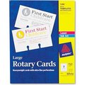 Avery Avery® Large Rotary Cards 5386, 3" x 5", 3 Cards/Sheet, 50 Cards/Box 5386
